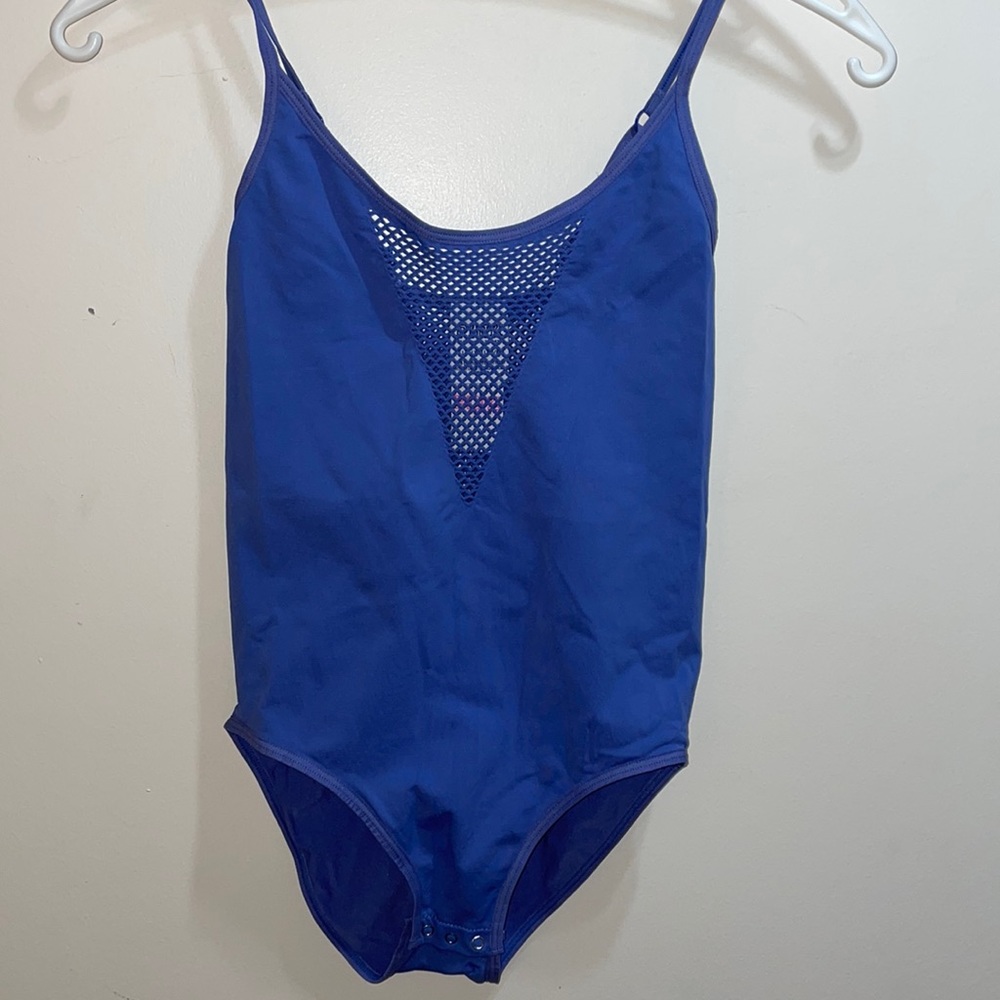 NWT PINK by VS blue spandex Bodysuit